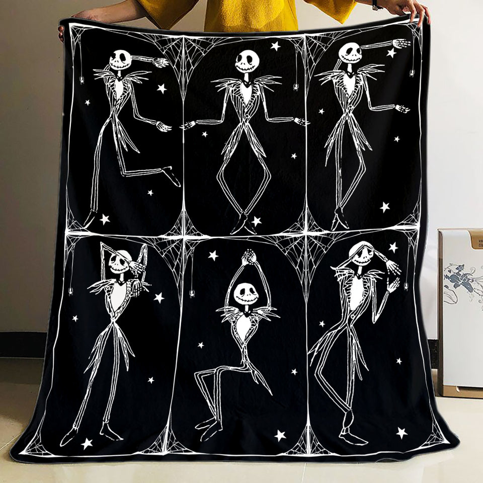 Jack Skellington Dance Blanket, Halloween Gift