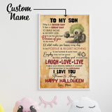 Personalized To My Son Characters Poster
