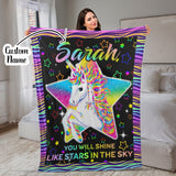 Personalized You Will Shine Like Stars In The Sky Blanket