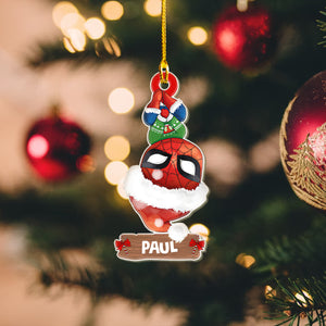 Personalized Character And Names Hanging Christmas Tree Ornament Plastic 2
