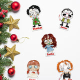 Personalized Character And Names Hanging Christmas Tree Ornament Plastic/Ceramic