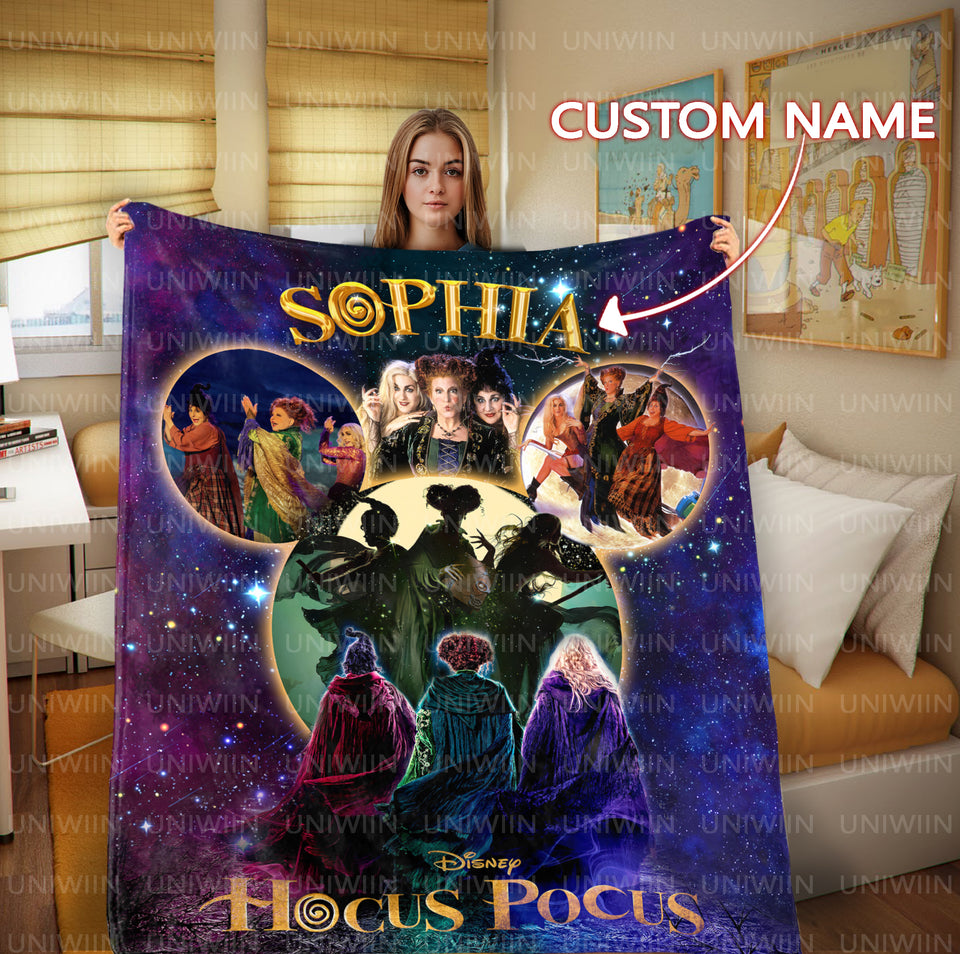Personalized Hocus Pocus 2 Blanket, Halloween Gift