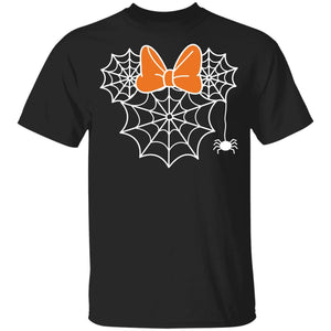 Mickey And Minnie Mouse Halloween Black T-Shirt