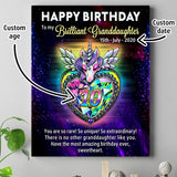 Personalized Grandma Poster Gift For Granddaughter Birthday.