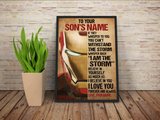 Personalized Iron Man Son Dad Straighten Your Crown Custom Poster Gift For Kids, Decor Room