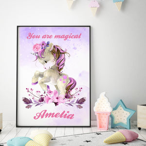 Personalized Name You Are Magical Poster Style 1