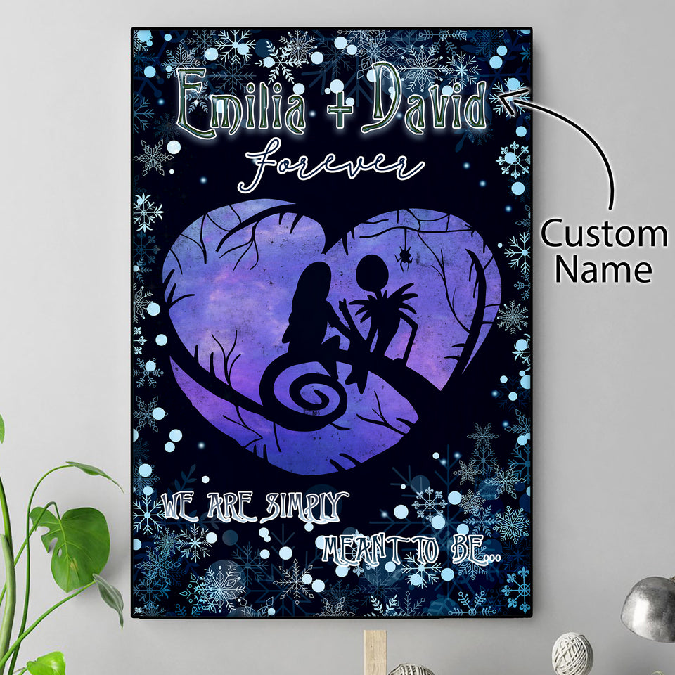 Personalized Name Jack And Sally Poster