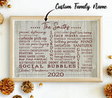 Personalized Family 2020 A Year To Remember Poster