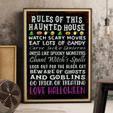 Rules Of This Hunted House Poster