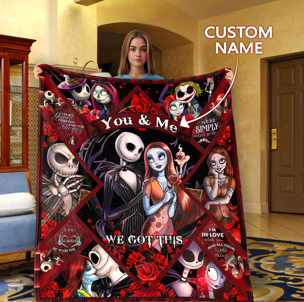 Personalized You & Me, We Got This Blanket, Halloween Gift