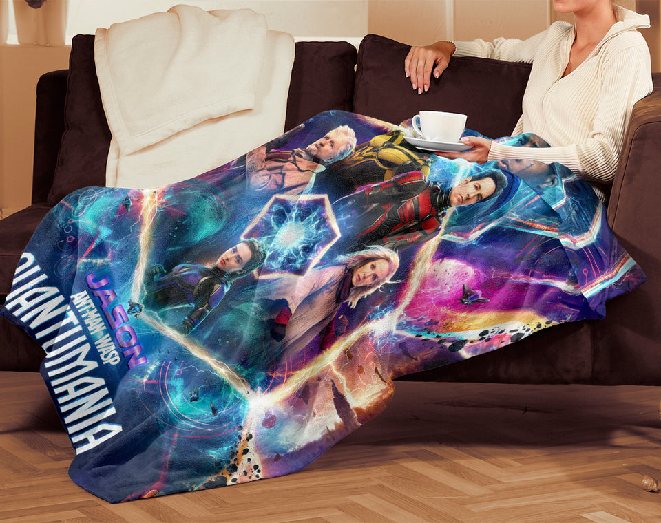 Personalized Ant Man and Wasp Quantumania Blanket, Blanket Gift Ideas 2