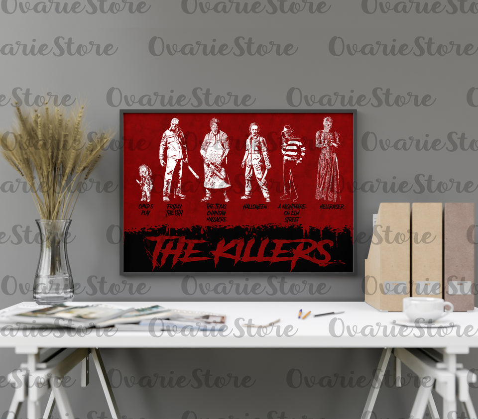 The Killers Poster, Halloween Poster, Horror Fan, Movie Fan Poster
